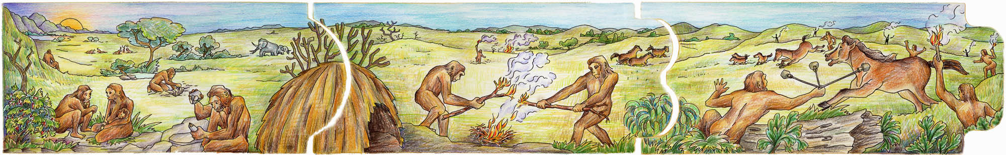 from 1 million to 22.000 years ago 1-3