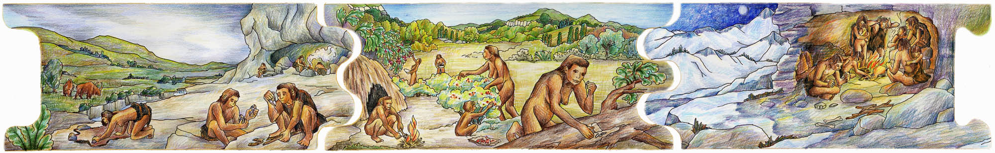 from 1 million to 22.000 years ago 4-6