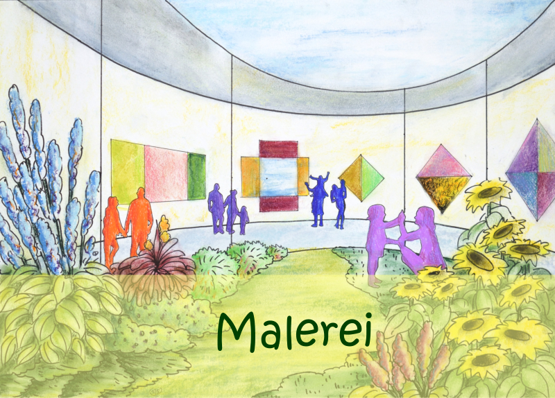Die menschliche Natur, ein Garten mit multikultureller Kunst